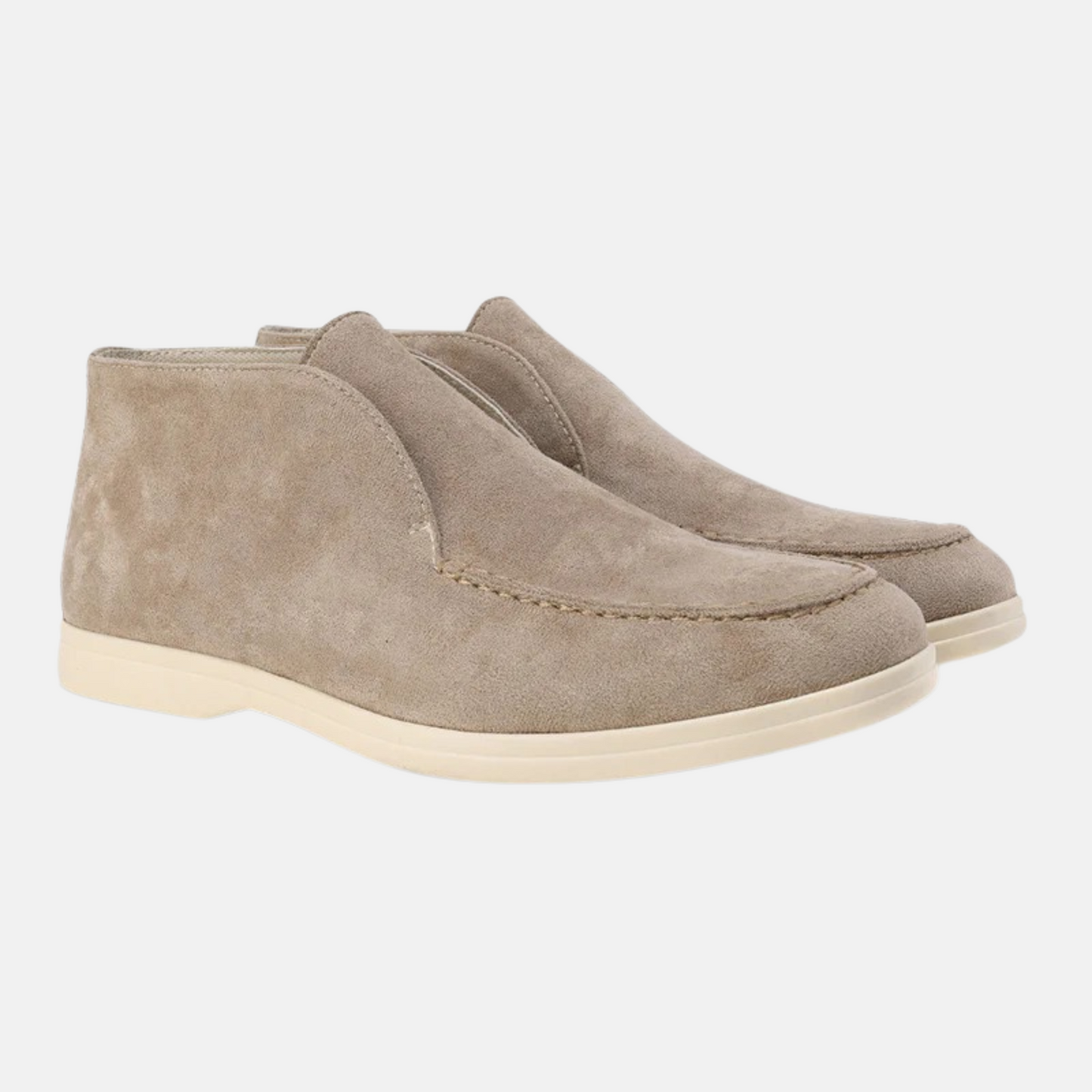 Mistrève | Mocassins Montants en Daim de Veau Old Money
