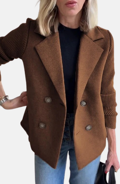 Mistrève | Blazer Élégant à Manches Tricotées