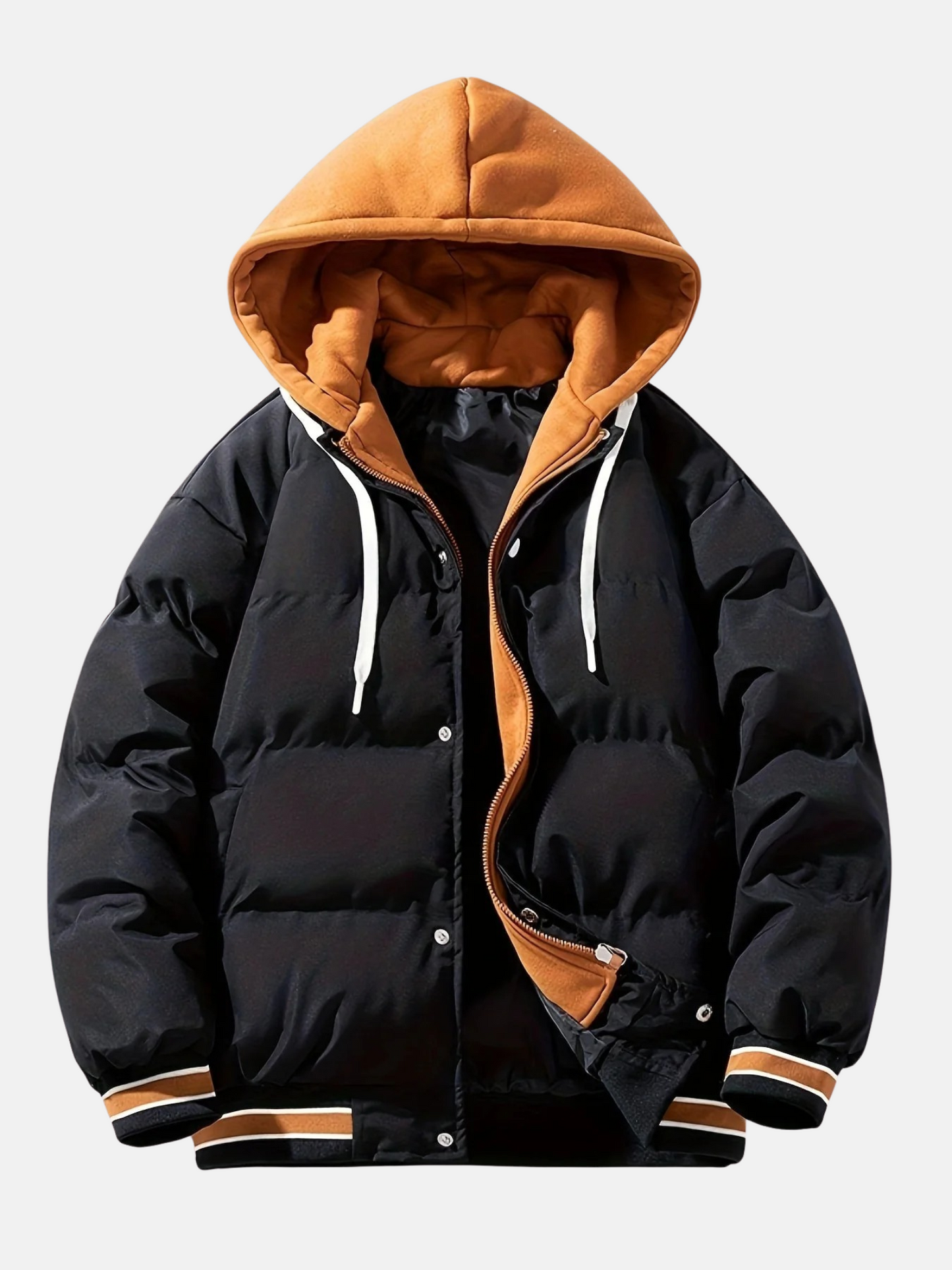 Mistrève | Veste Matelassée à Capuche Homme – Chaleur Quotidienne et Style Décontracté
