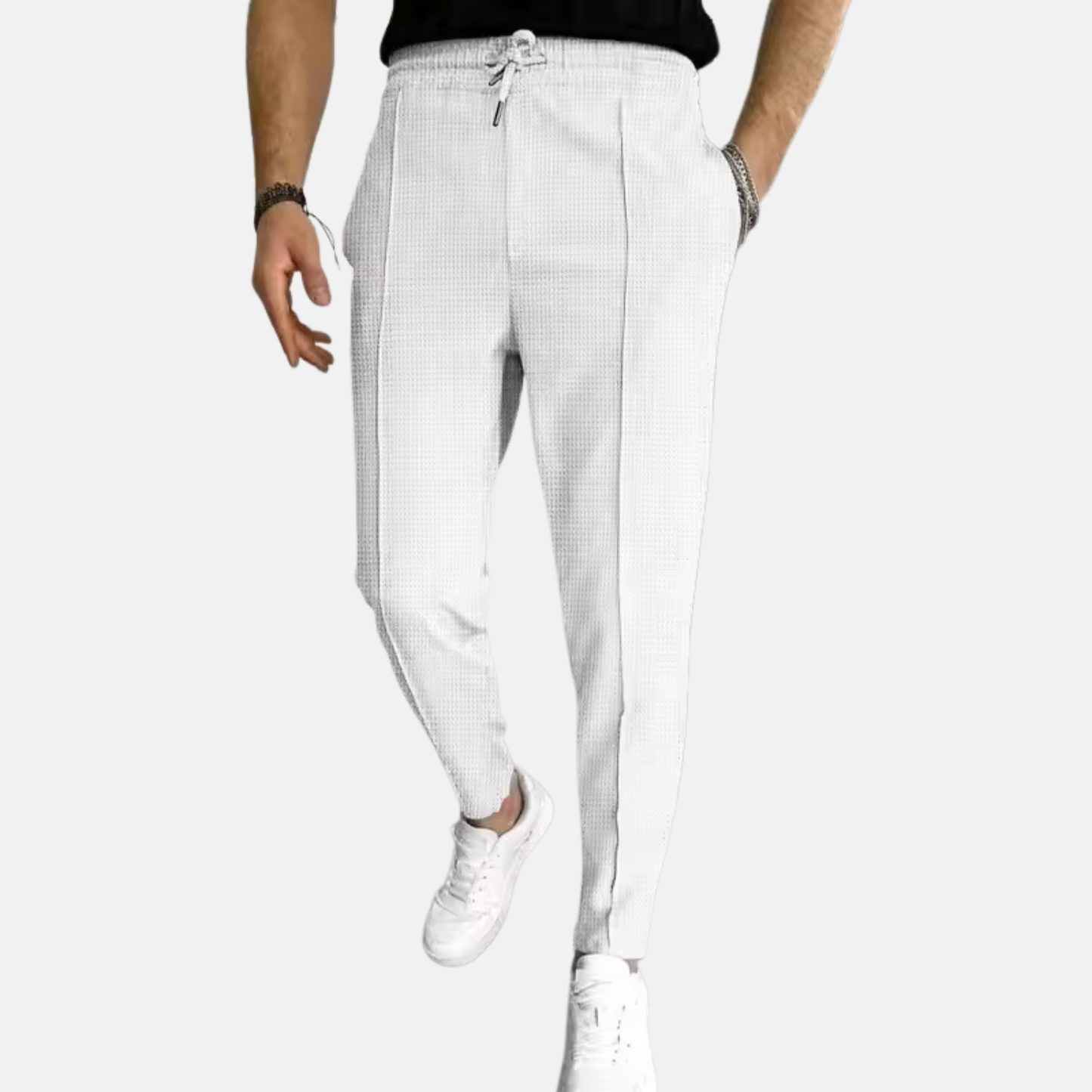 Mistrève | Pantalon texturé en maille gaufrée pour homme