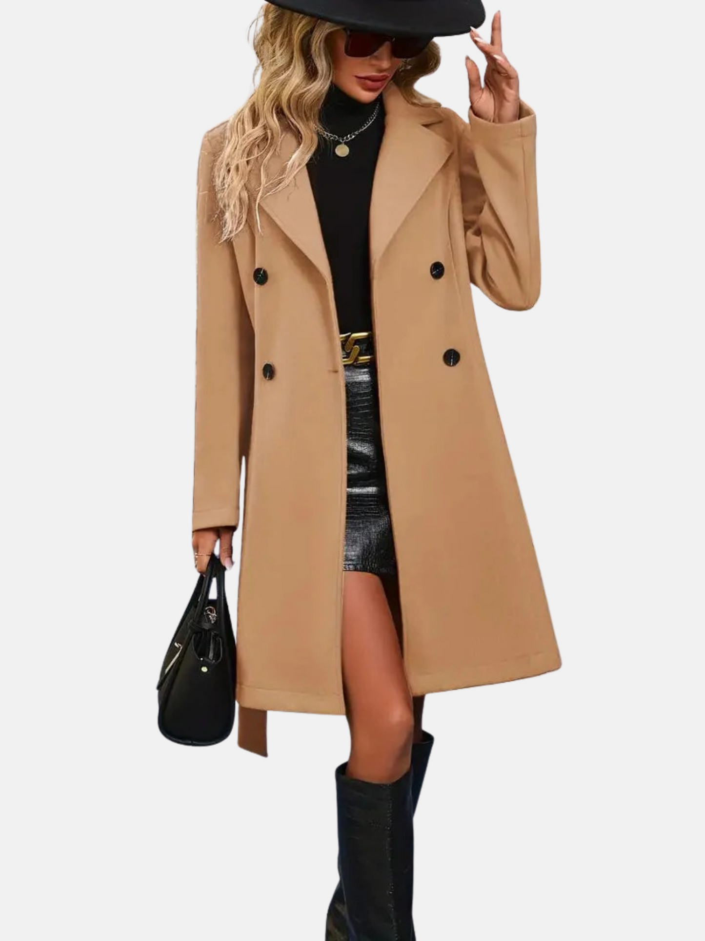 Mistrève | Trench-coat pour femme – Élégance, double boutonnage et col à revers