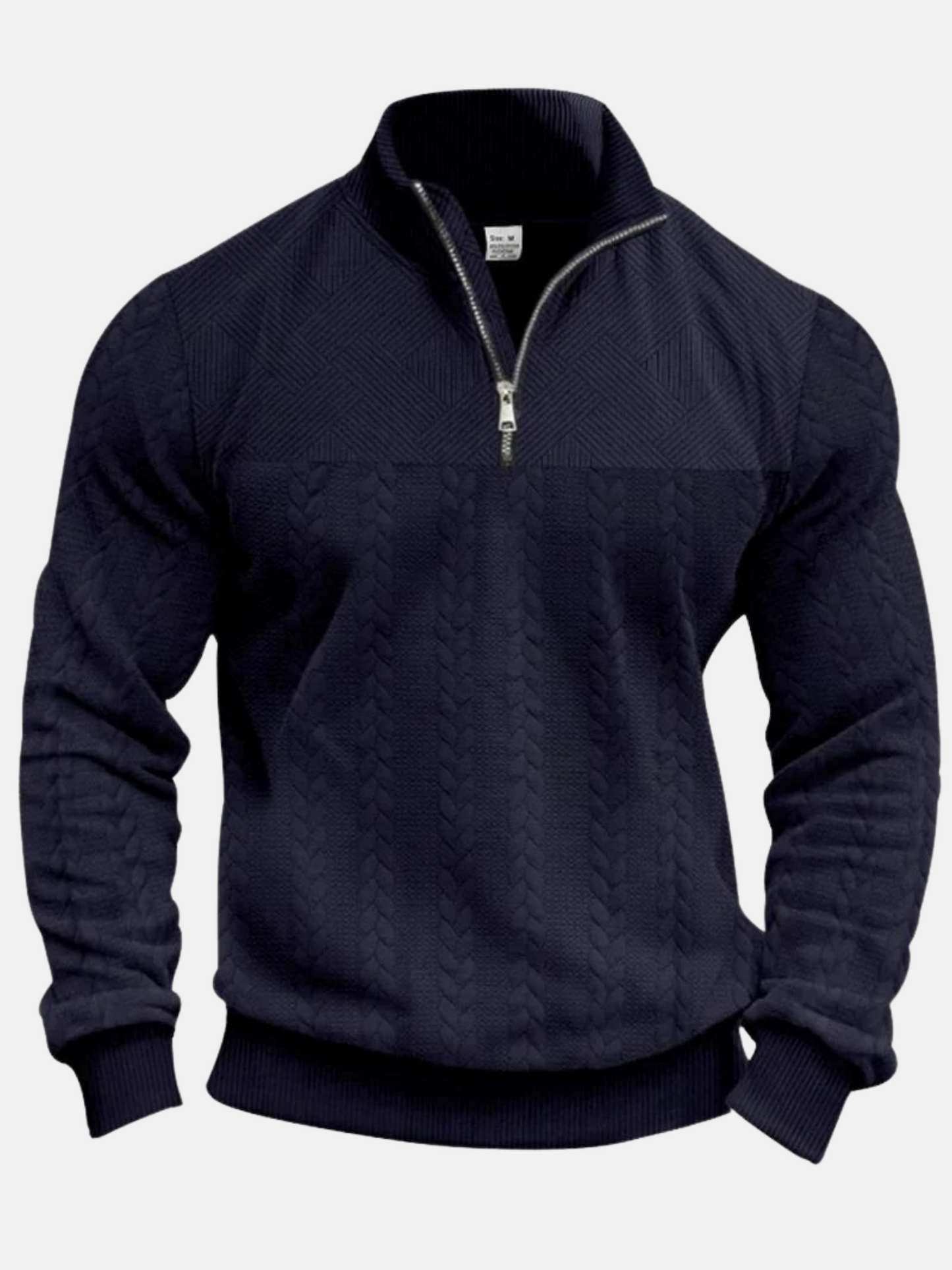 Mistrève | Pull Zippé Homme  – Col Montant Structuré & Intérieur Doux