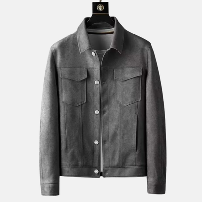 Mistrève | Veste en cuir suédé pour homme