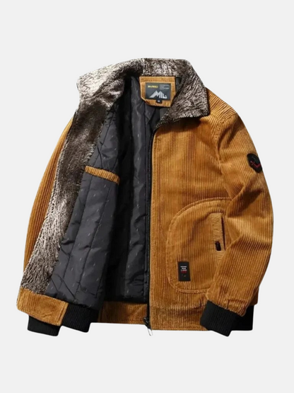 Mistrève | Veste Velours Côtelé Thermique – Chaleur Moderne et Style Distingué