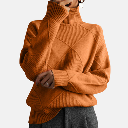 Mistrève | Pull Col Roulé Femme en Cachemire – Chaleur Douce et Élégance Moderne