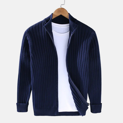 Mistrève – Gilet en Laine Zippé pour Homme | Chic & Confort