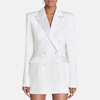 Mistrève | Robe Blazer Femme Double Boutonnage – Élégance Luxueuse et Silhouette Sophistiquée
