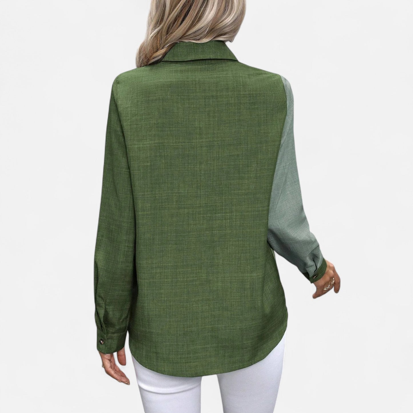 Mistrève | Chemise Femme Manche Longue à Col Revers – Casual Raffinée, Élégance Naturelle