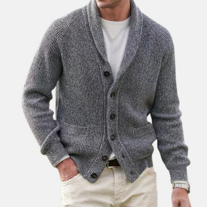 Mistrève | Cardigan Homme en Laine Vintage Col V – Chaleur et Élégance Intemporelles