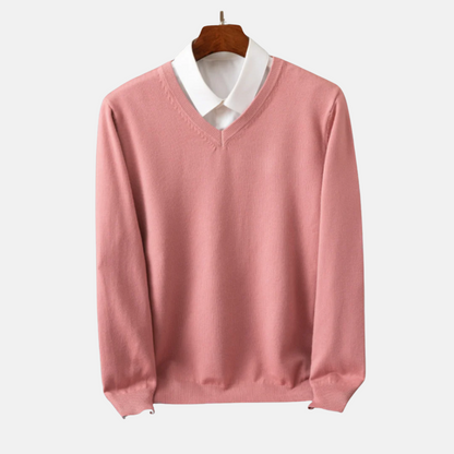 Mistrève | Pull Col V Homme – Douceur Intemporelle et Élégance Moderne