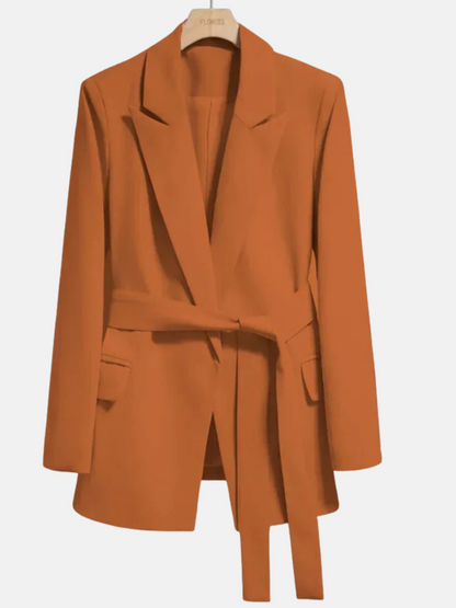 Mistrève | Blazer Élégant Femme avec Ceinture – Modernité & Élégance Assurée