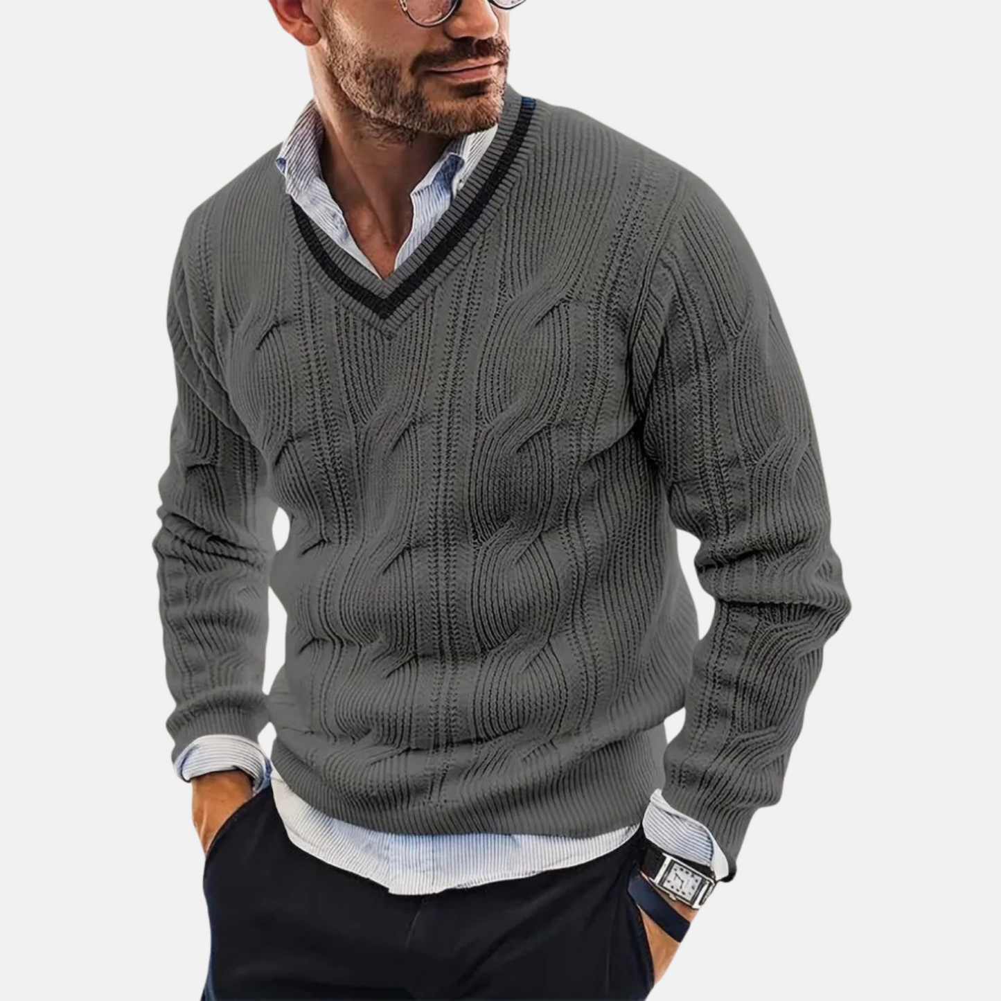 Mistrève | Pull Homme Maille Italienne – Élégance Intemporelle & Confort Luxueux