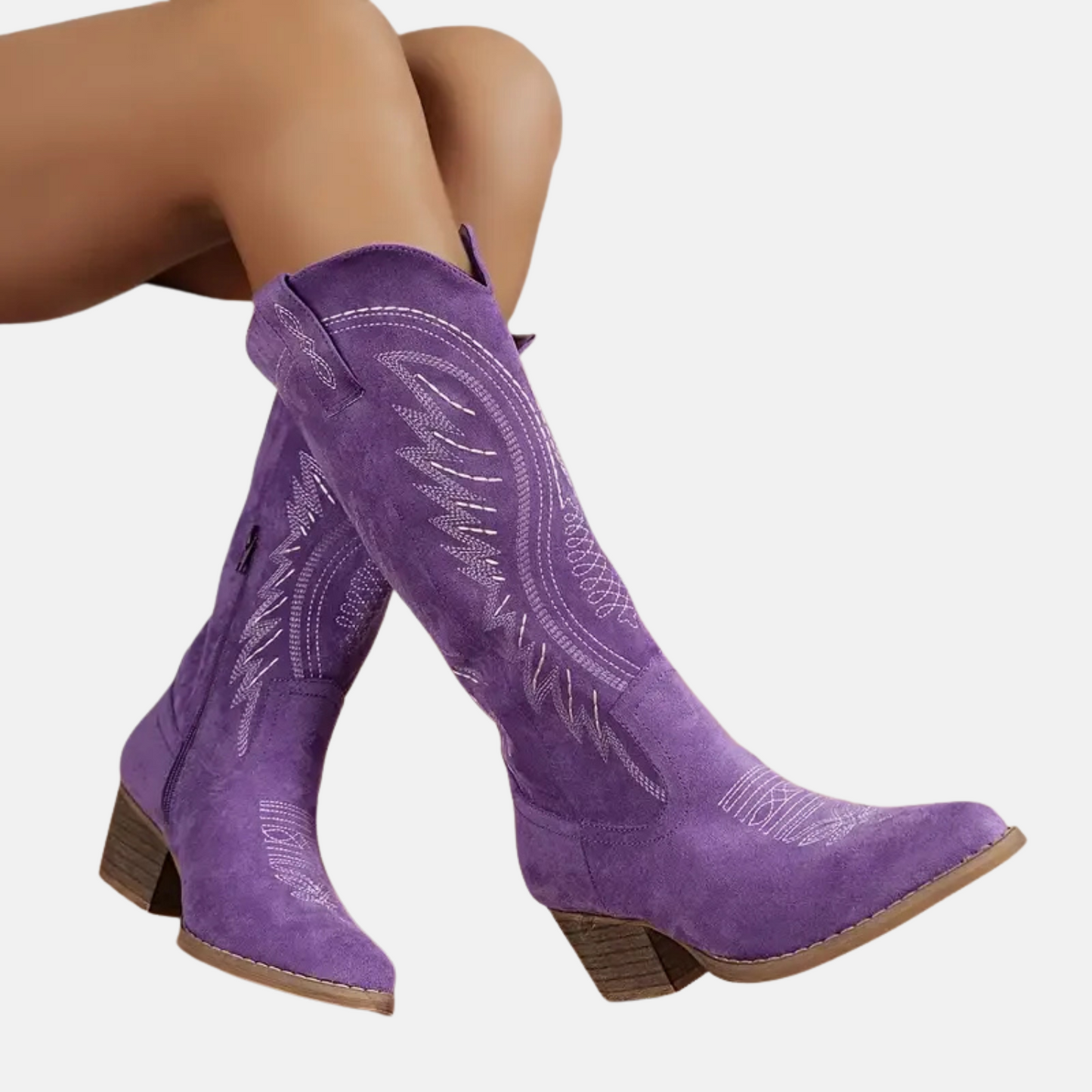 Mistrève | Bottes Western Femme Brodées – Esprit Sauvage et Élégance Affirmée