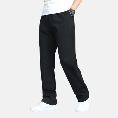 Mistrève | Pantalon Coton Homme Grande Taille – Coupe Droite & Poches Multiples