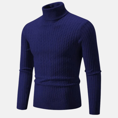 Mistrève | Pull Col Roulé Homme Élégant & Confortable – Style Classique