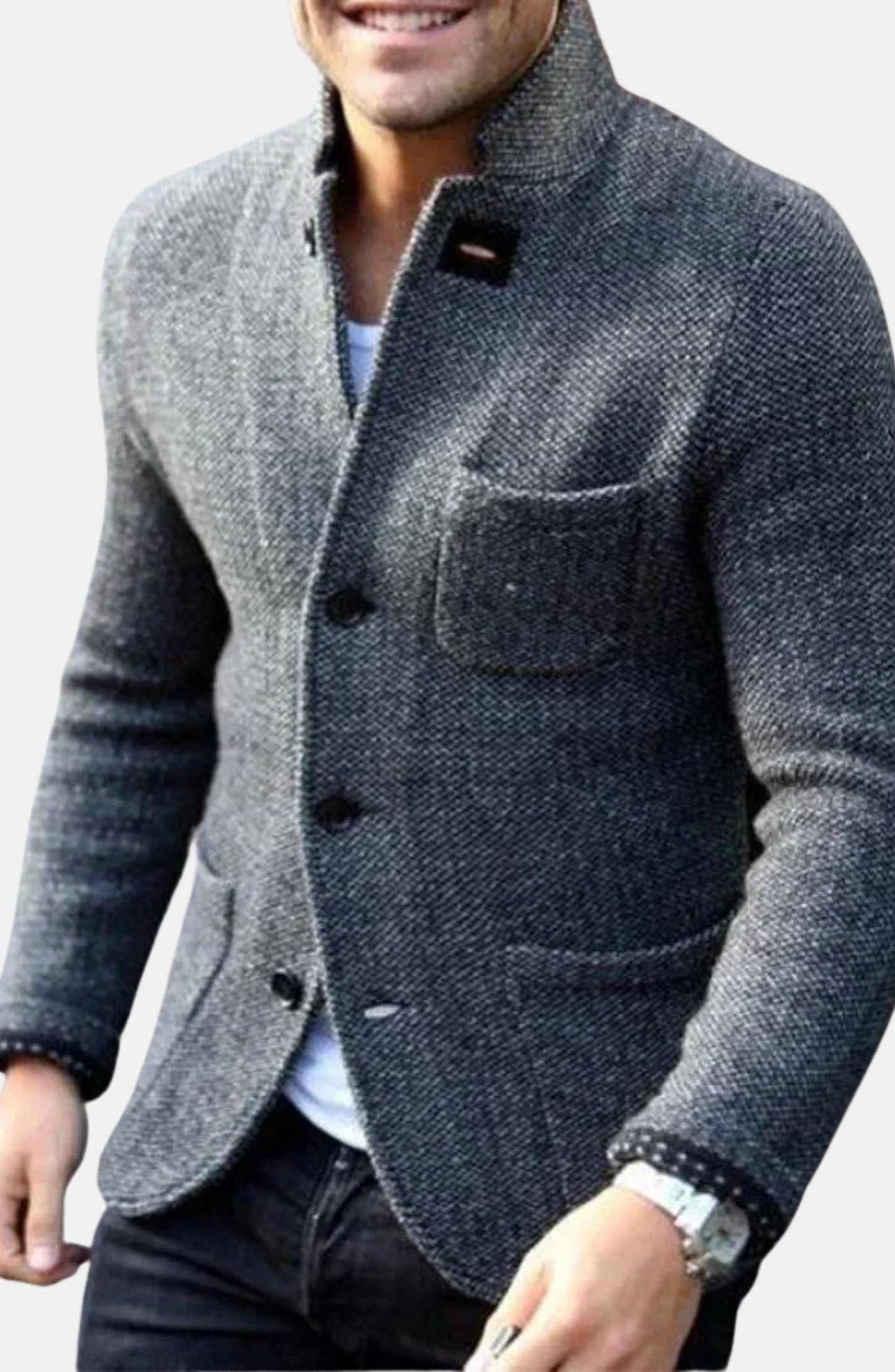 Mistrève | Veste Cardigan Rétro Homme – Charme Vintage & Élégance Moderne