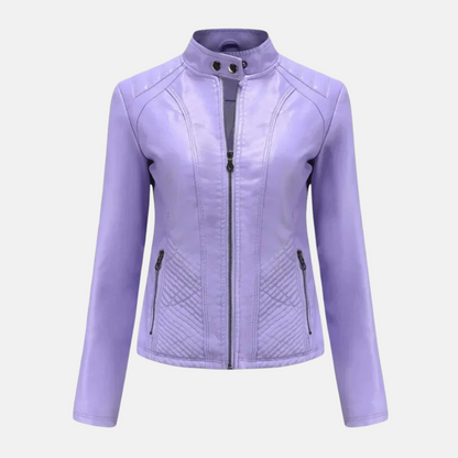 Mistrève | Veste Biker Cuir – Audace Féminine et Élégance Intemporelle
