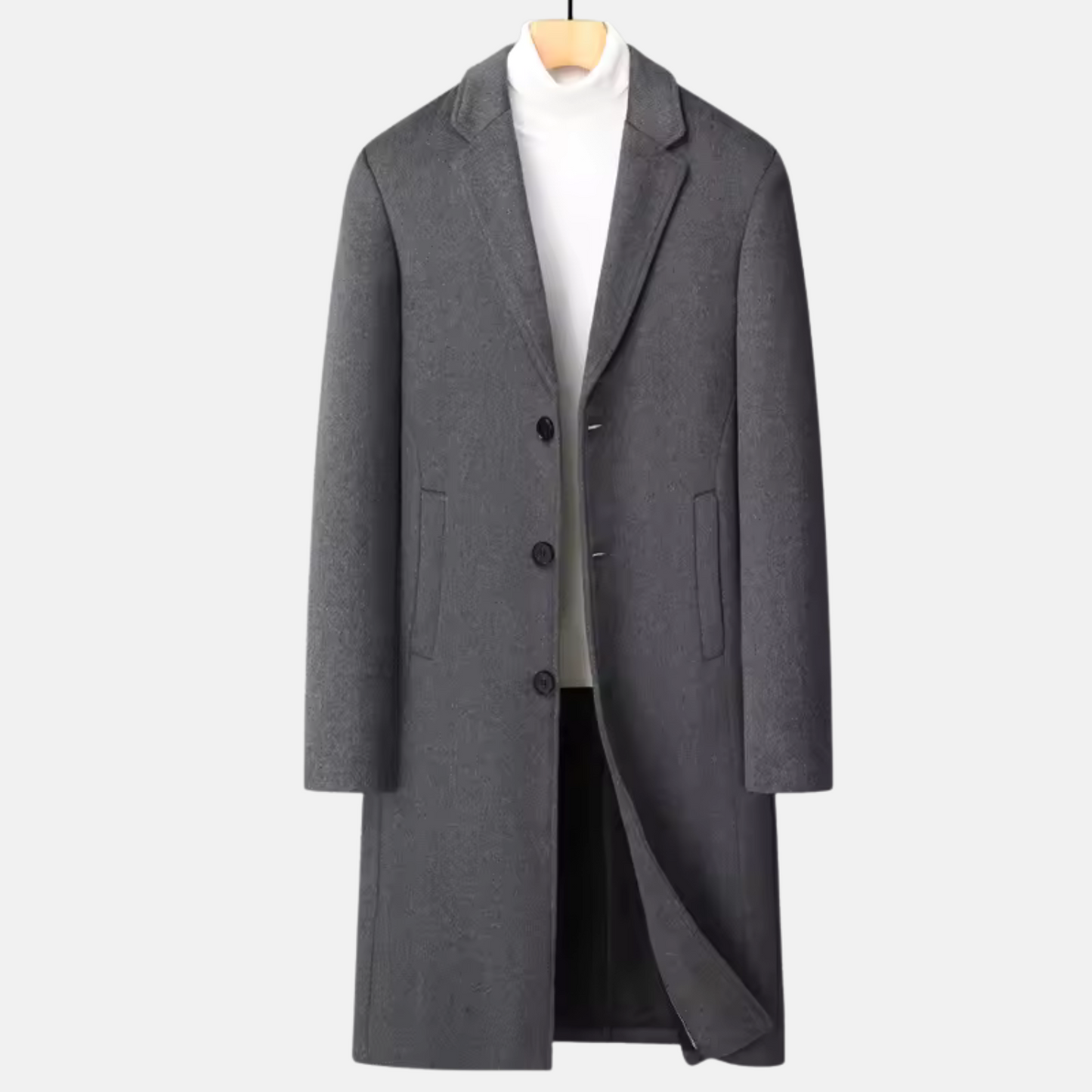 Mistrève | Manteau Long Homme Laine – Élégance Business et Chaleur Saisonnière