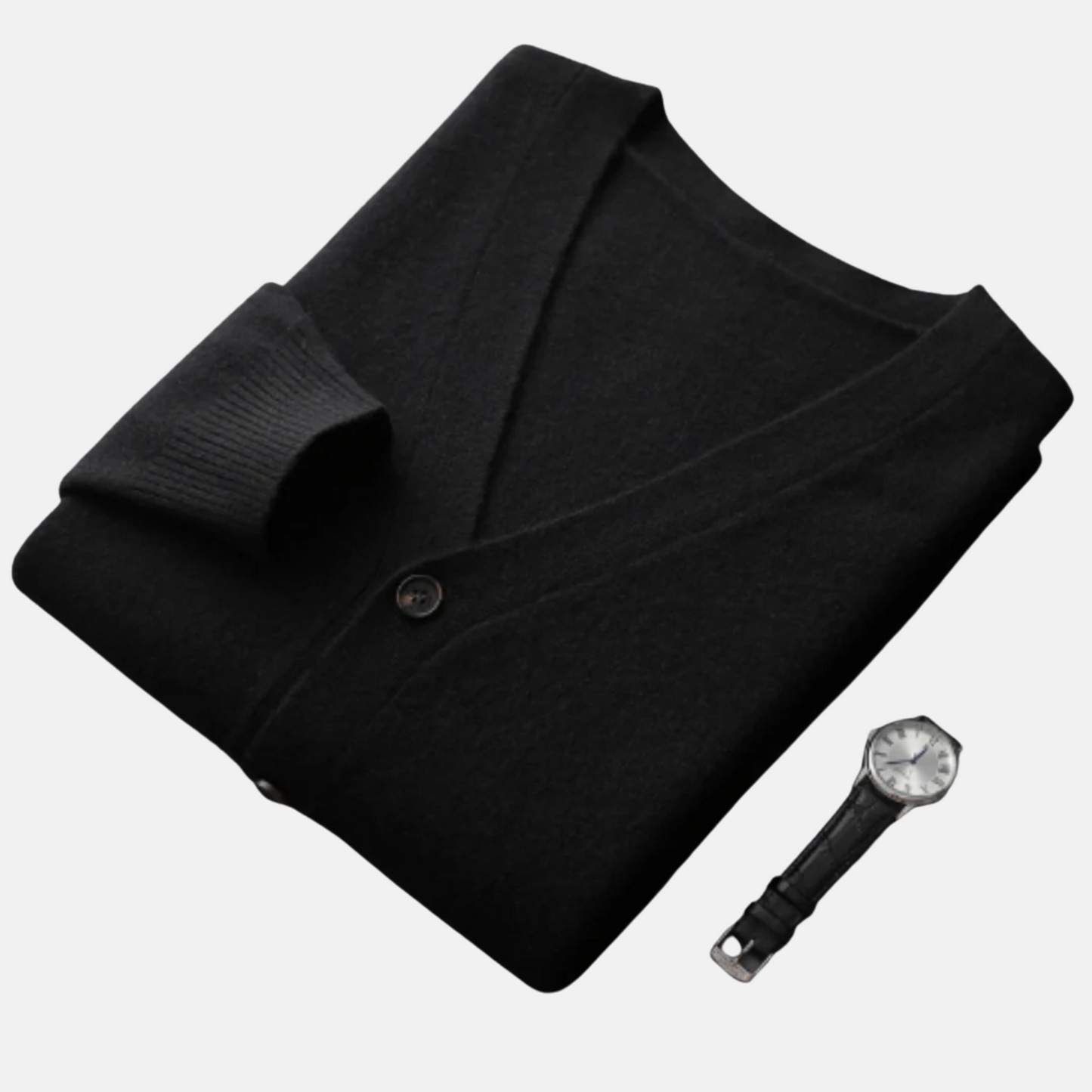 Mistrève | Cardigan Homme Col V en Cachemire – Élégance Intemporelle