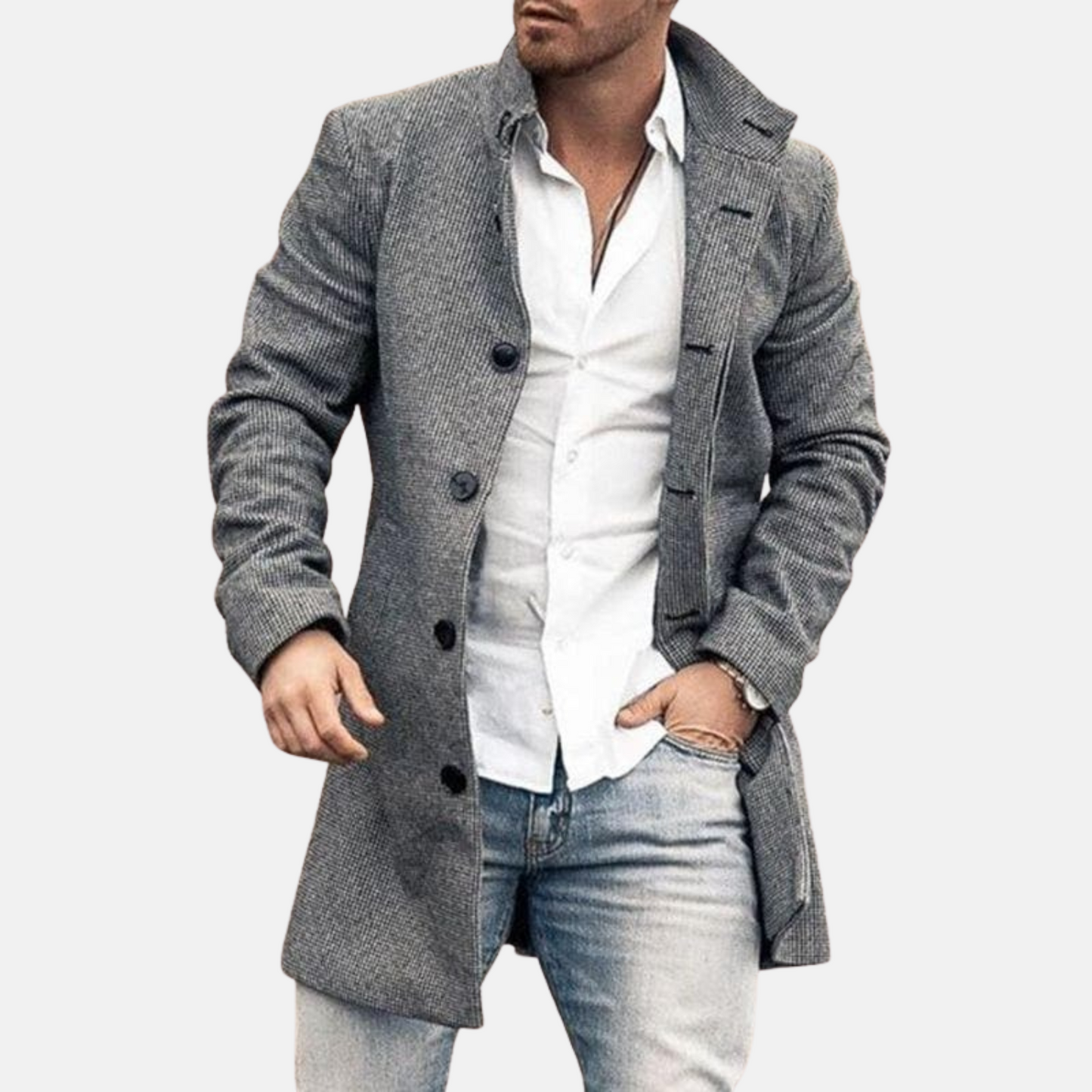 Mistrève | Manteau Long Homme en Laine – Chaleur Intemporelle et Élégance Sophistiquée