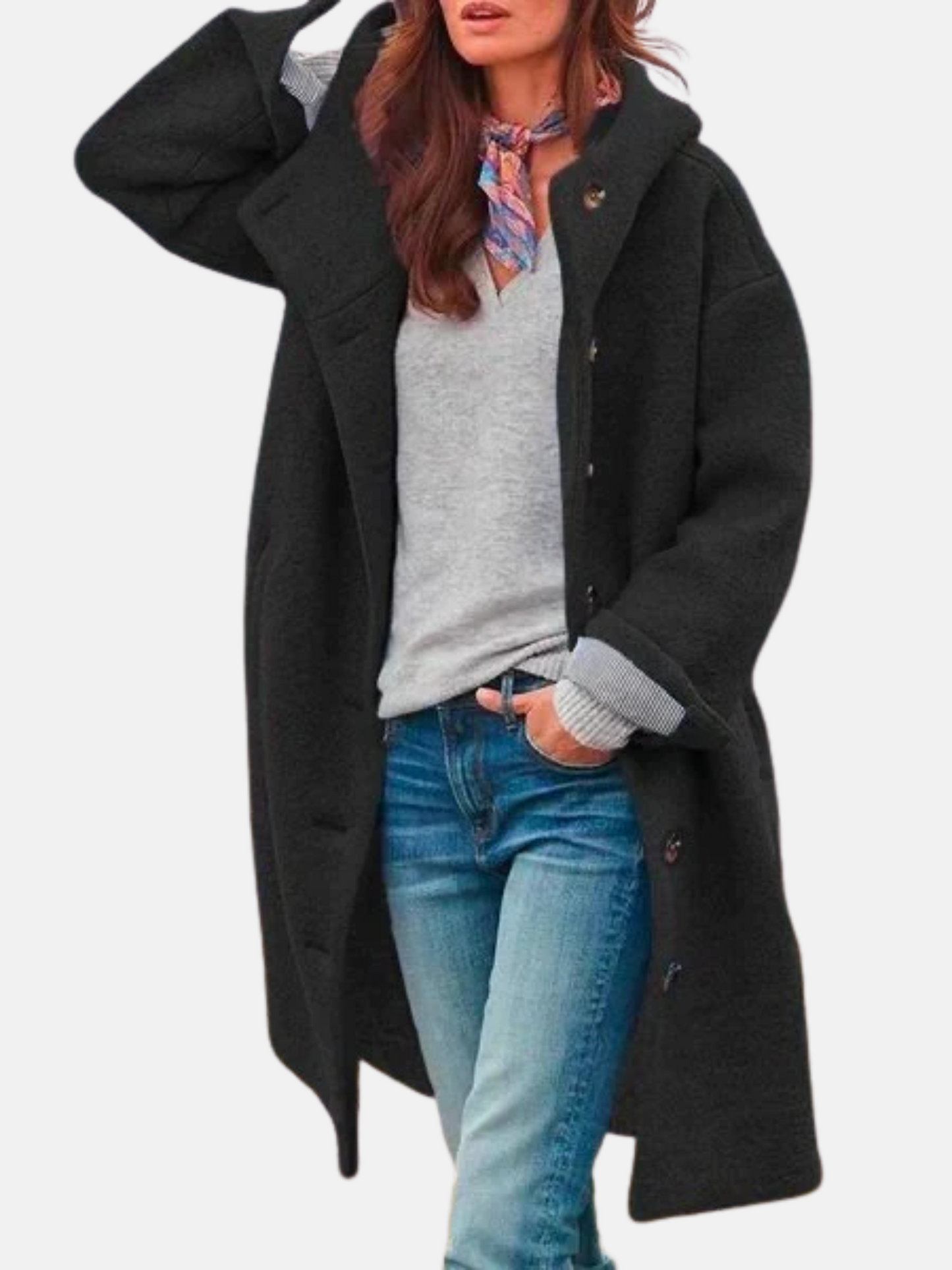 Mistrève | Manteau d’Hiver Femme avec Poches – Élégance Intemporelle et Confort Assuré