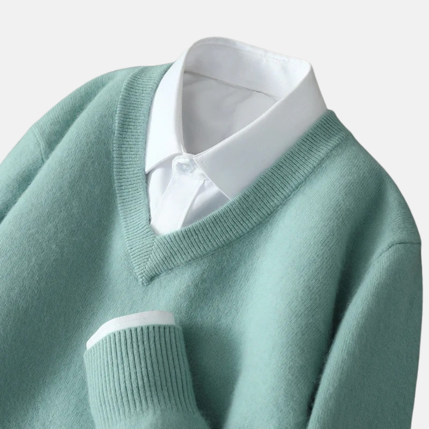 Mistrève | Pull Homme Col V en Cachemire – Douceur Suprême et Élégance Intemporelle
