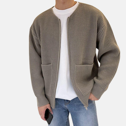 Mistrève | Cardigan Homme en Maille Premium – Style Moderne et Confort Élégant