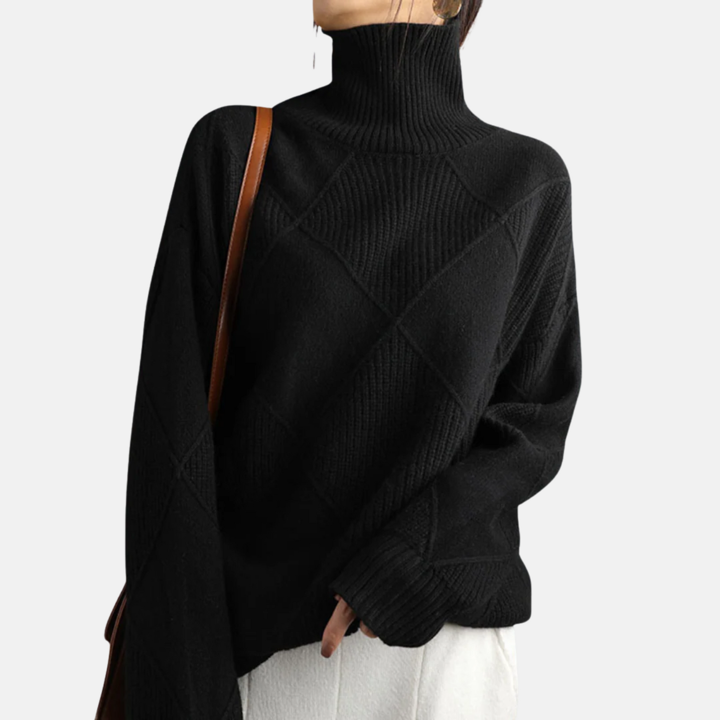 Mistrève | Pull Col Roulé Femme en Cachemire – Chaleur Douce et Élégance Moderne