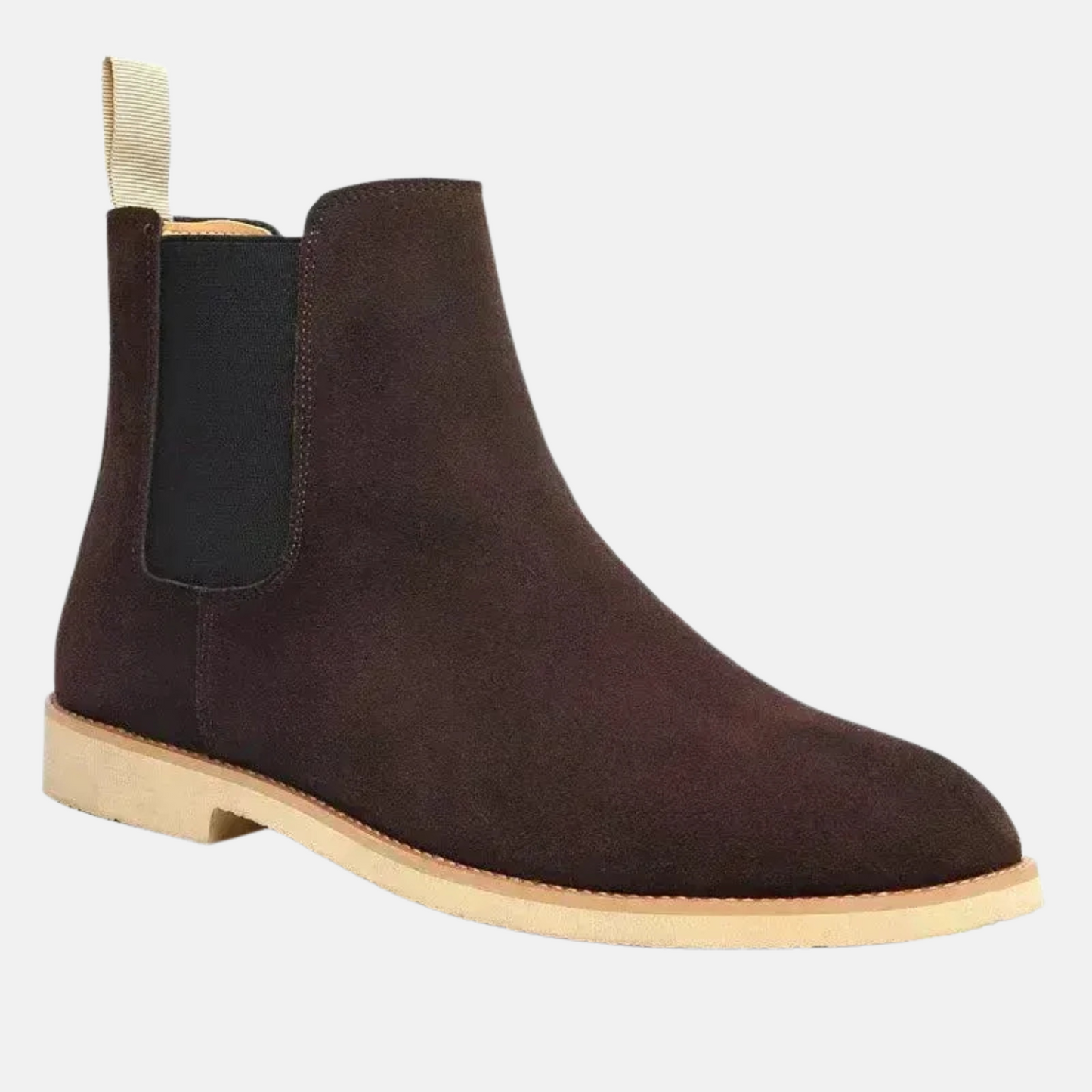 Mistrève | Bottines Chelsea en Veau Velours – Luxe et Confort au Quotidien