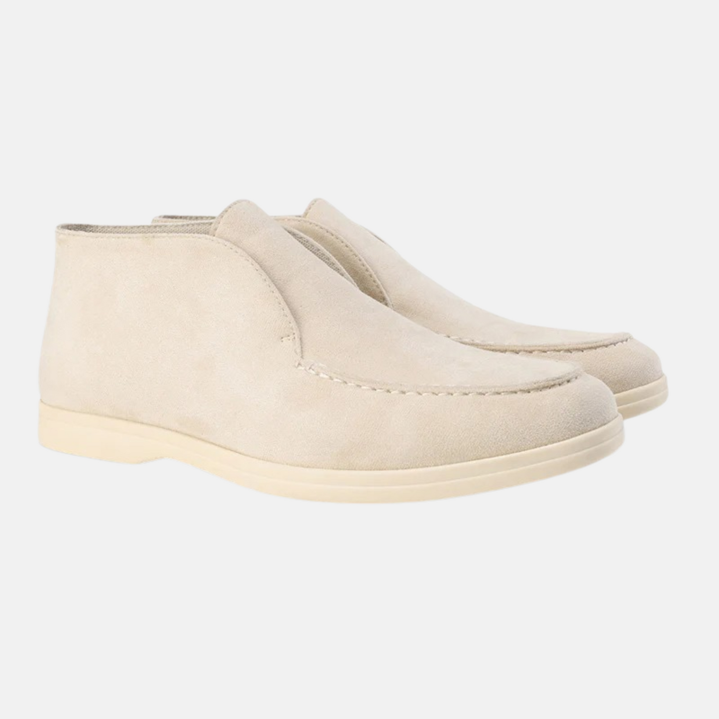 Mistrève | Mocassins Montants en Daim de Veau Old Money