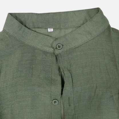 Mistrève | Chemise Homme Manche Longue Coton‑Lin Casual – Élégance Naturelle & Confort Raffiné