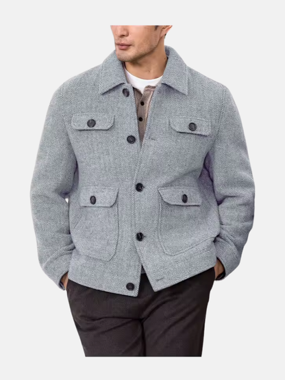 Mistrève | Herren Chevron-Muster Blazer – Klassische Eleganz und lässiger Stil