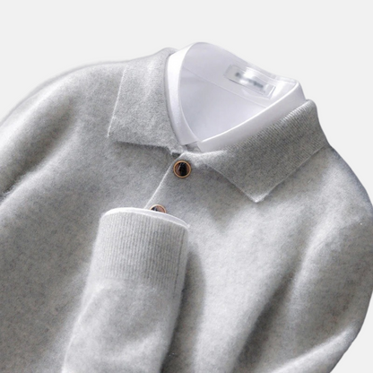 Mistrève | Pull Polo Homme en Laine – Douceur Légère et Élégance Intemporelle