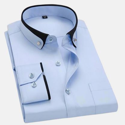 Mistrève | Chemise Classique Homme à Manches Longues – Élégance Intemporelle & Confort Polyvalent