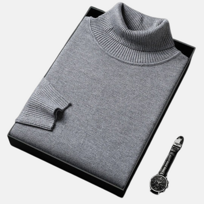 Mistrève | Pull Col Roulé Homme  – Cachemire Luxueux
