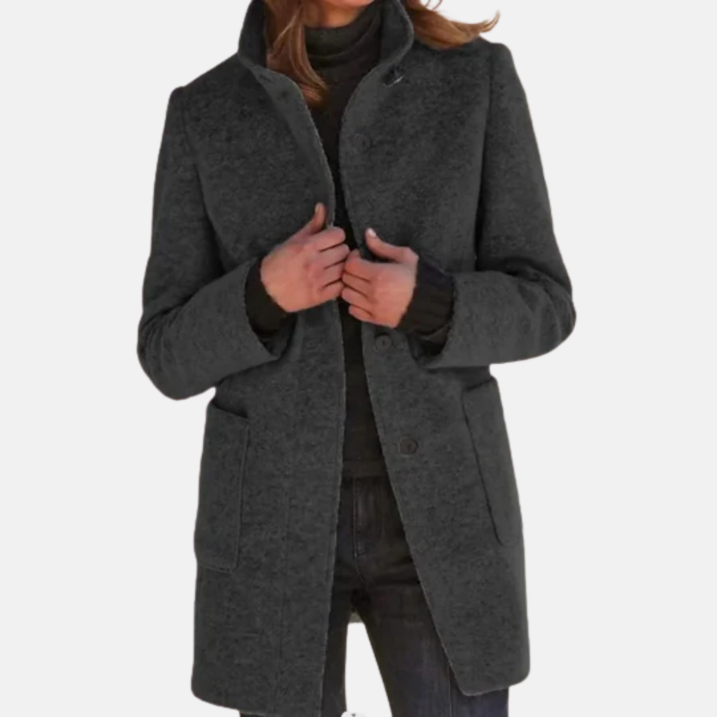 Mistrève | Manteau Femme Coupe-Vent à Col Montant