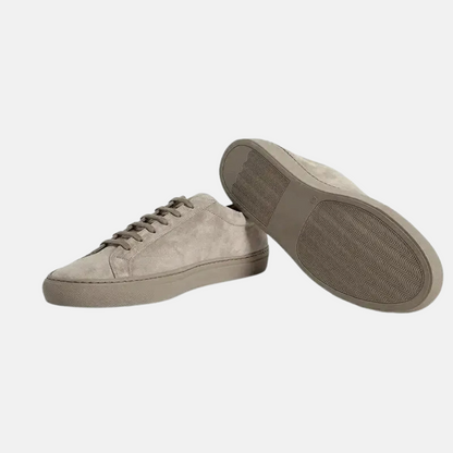 Mistrève | Baskets Homme Suède Gris Clair – Élégance Décontractée & Confort Quotidien