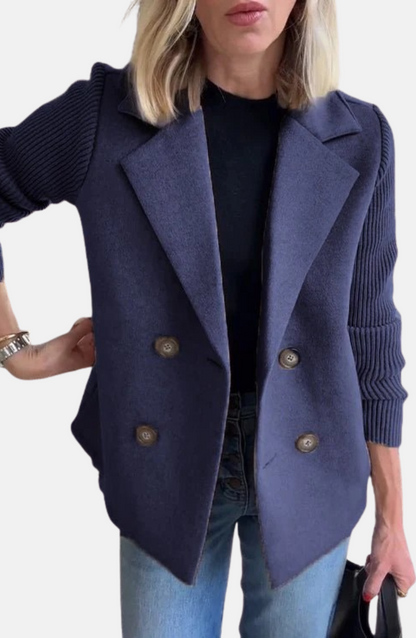 Mistrève | Blazer Élégant à Manches Tricotées