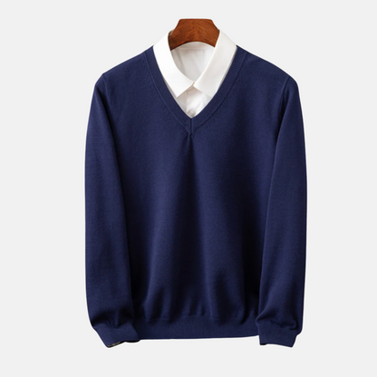 Mistrève | Pull Col V Homme – Douceur Intemporelle et Élégance Moderne