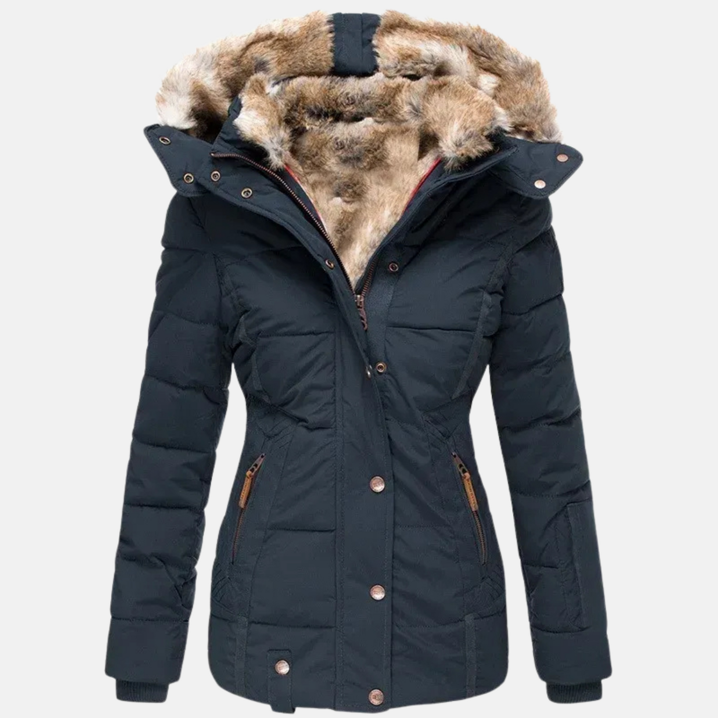 Mistrève | Veste Femme avec Col et Fourrure – Élégance et Protection Extrême