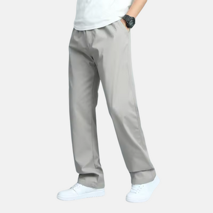Mistrève | Pantalon Coton Homme Grande Taille – Coupe Droite & Poches Multiples