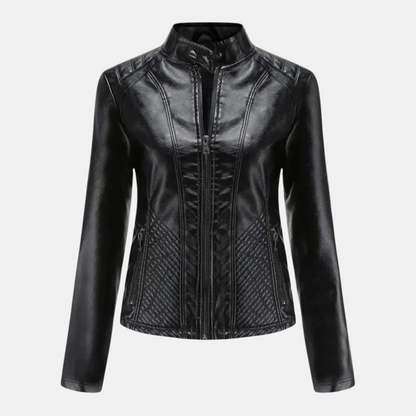 Mistrève | Veste Biker Cuir – Audace Féminine et Élégance Intemporelle