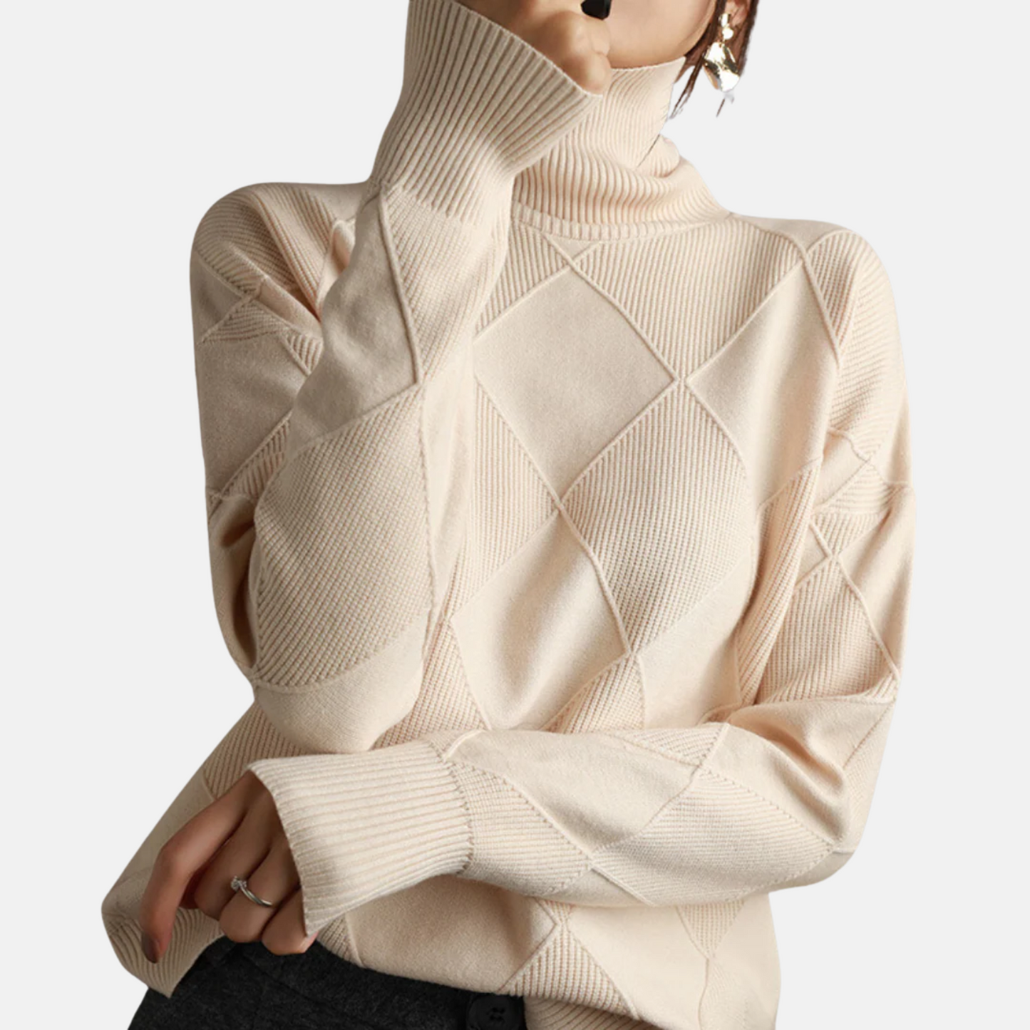 Mistrève | Pull Col Roulé Femme en Cachemire – Chaleur Douce et Élégance Moderne