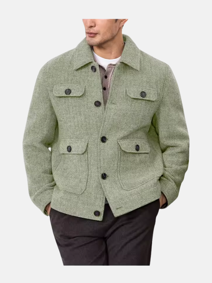 Mistrève | Herren Chevron-Muster Blazer – Klassische Eleganz und lässiger Stil