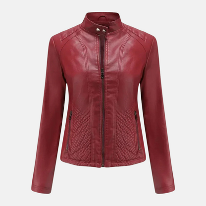 Mistrève | Veste Biker Cuir – Audace Féminine et Élégance Intemporelle