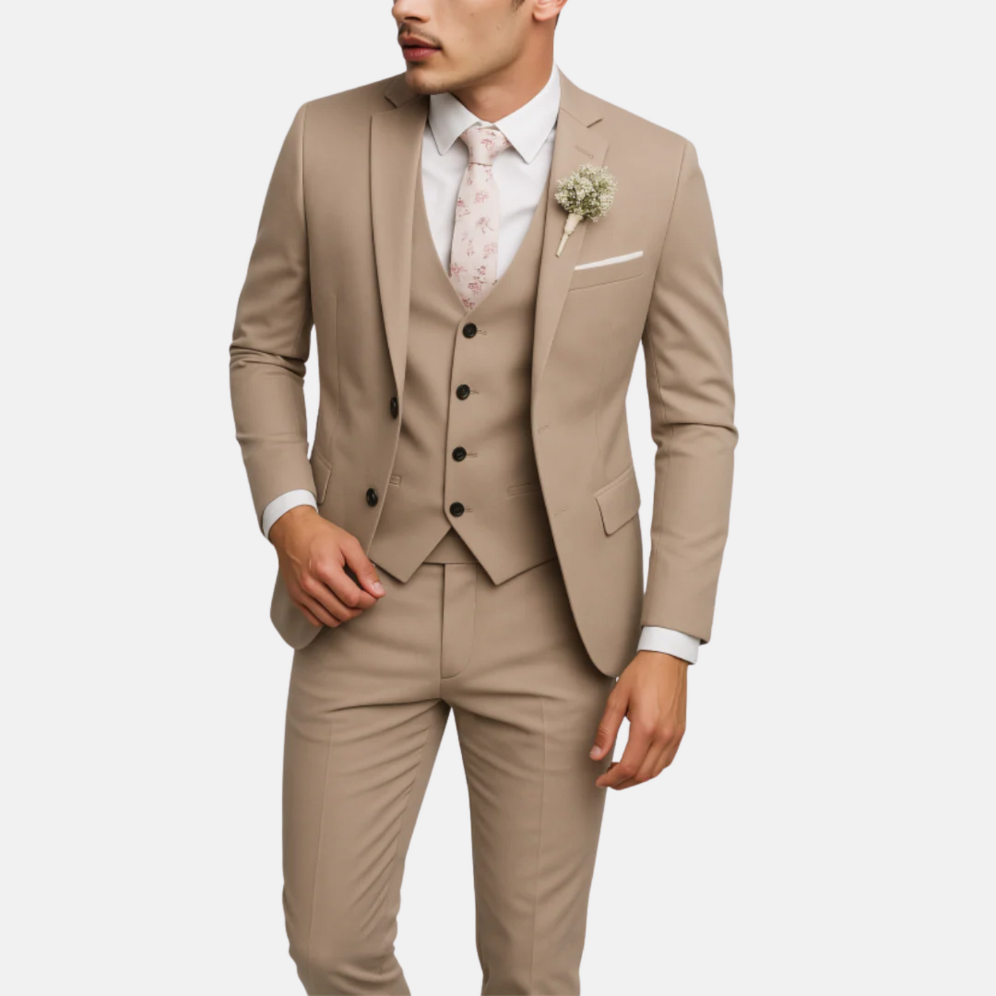 Mistrève | Costume 3 Pièces Homme Slim Fit – Élégance Moderne pour Mariages et Cérémonies