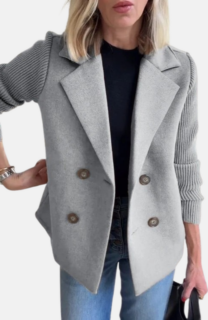Mistrève | Blazer Élégant à Manches Tricotées