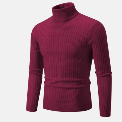 Mistrève | Pull Col Roulé Homme Élégant & Confortable – Style Classique
