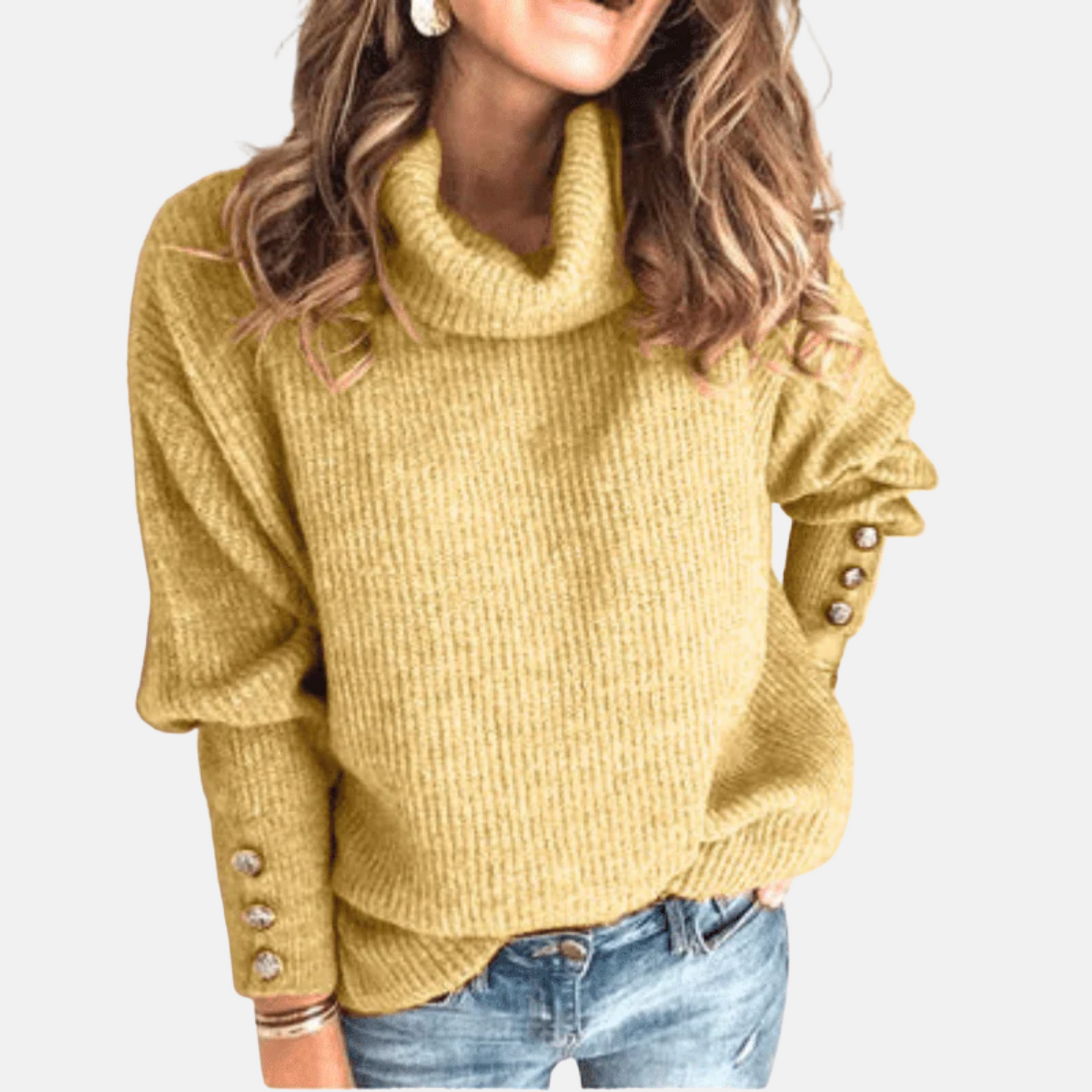 Mistrève | Pull Fin Col Roulé Femme – Élégance Douce & Confort d’Automne