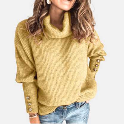 Mistrève | Pull Fin Col Roulé Femme – Élégance Douce & Confort d’Automne
